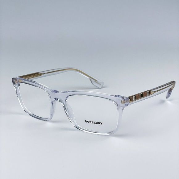 NEW Burberry BE2334 Elm 3024 Transparent Rectangle Unisex Eyeglasses - Picture 5 of 12